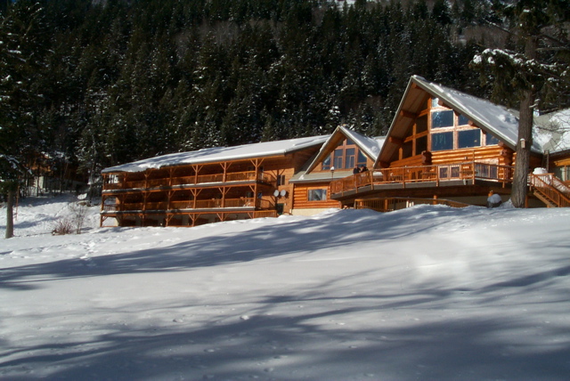 Lodge from lake